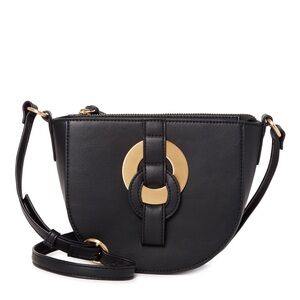 Time and Tru Cecile Black and Gold Crossbody Purse